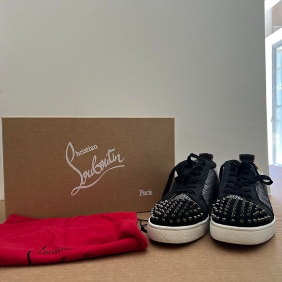 Christian Louboutin Other - Christian Louboutin Louis Junior Spikes Orlato Flat Low Top Sneakers 44.5